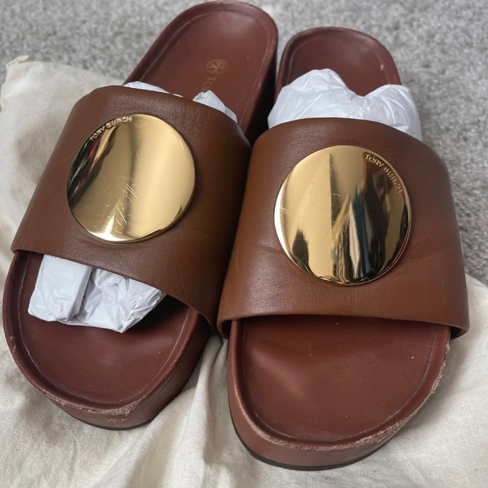 Tory burch Patos good disk slide sandal size 9 used